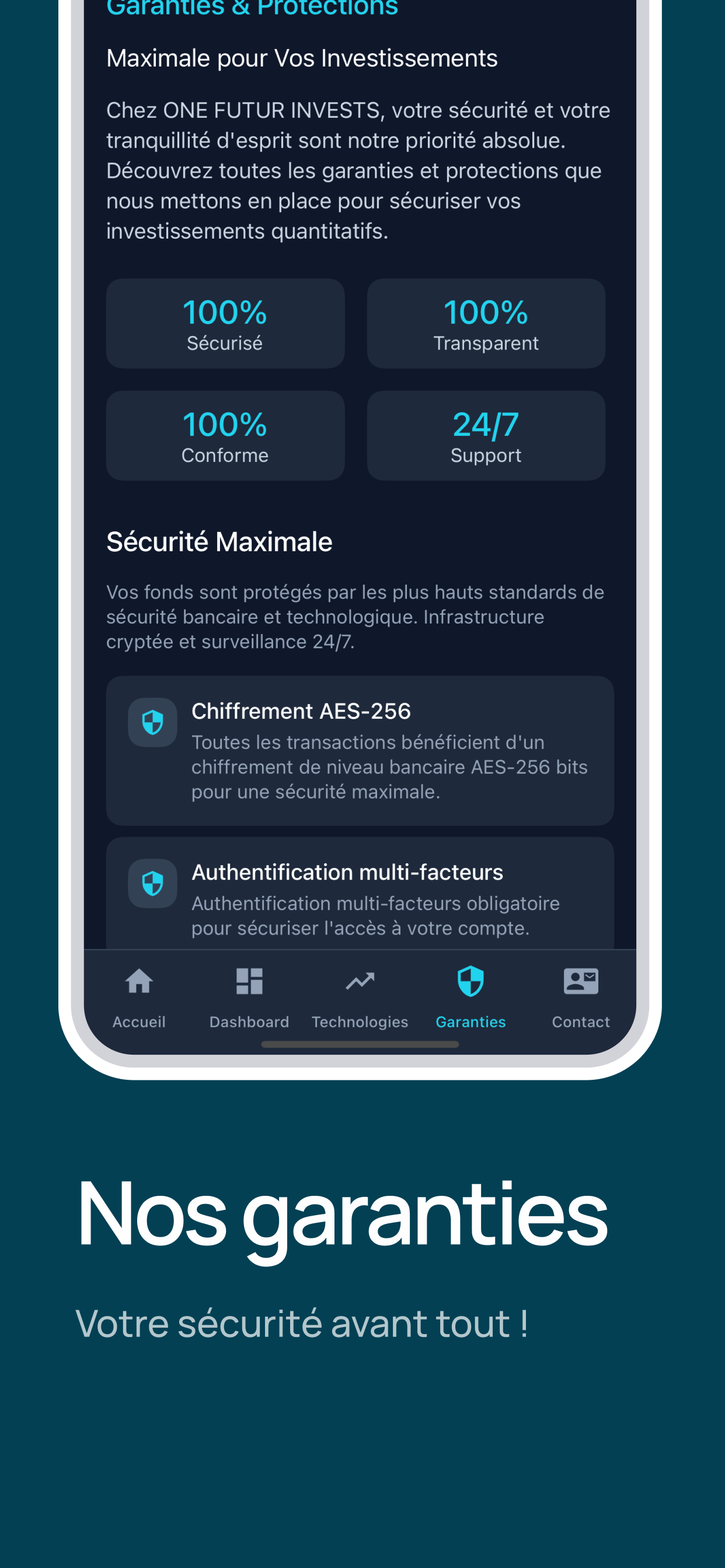 Garanties & Protections - Sécurité maximale